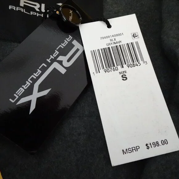 RLX Ralph Lauren 1/4 Zip Pullover Men's Size S Blue Gray Fleece